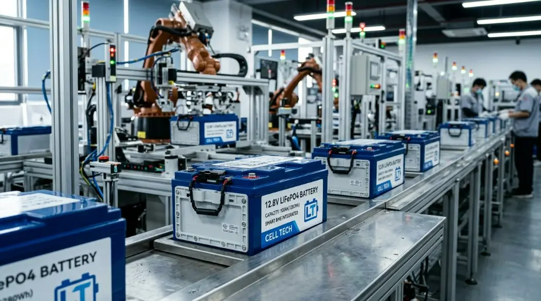 Txinan 12.8V LiFePO4 bateria-fabrika liderra: Udal argiztapen adimenduna aurreratzea eta 2026 EBko bateriaren pasaportea betetzea